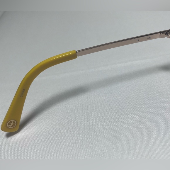 MICHAEL Michael Kors Miami Yellow and Brown Aviator Sunglasses - Picture 4 of 8